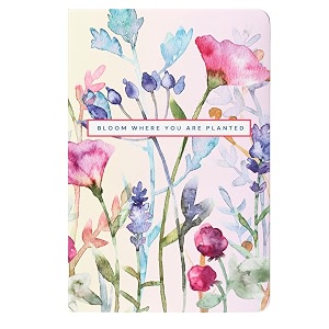 lauret blanc a5 dot grid notebook- 160 pages 90 gsm natural shade paperback bloom where you are planted