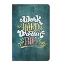 LAURET BLANC A5 Dot Grid Notebook- 160 Pages, 90 GSM Natural Shade, Paperback (Work Hard Dream Big)