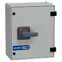 Lauritz Knudsen Manual Changeover Switch 100A 415V in SS Enclosure | C-Line Enclosed Changeover Switch with Extended Handle