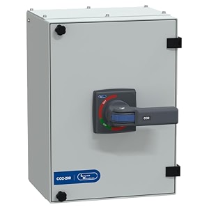 lauritz knudsen manual changeover switch 200a 415v in ss enclosure  c-line enclosed changeover switch with extended handle