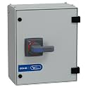 Lauritz Knudsen Manual Changeover Switch 63A 415V in SS Enclosure | C-Line Enclosed Changeover Switch with Extended Handle