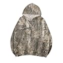 Lauweion Women Solid Basic Fleece Letter Loose Hoodie Sweatshirt Long Sleeve Kangaroo Pocket Drop Shoulder Pullovers Top
