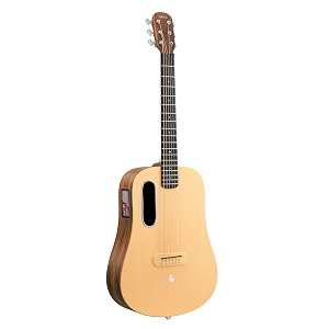 lava me 4 spruce electric-acoustic guitar with freeboost 20 system smart guitar with ideal bag data cable truss rod wrench support 24ghz wifi5g bluetooth 36 inch