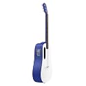 LAVA ME Play Electric-Acoustic Guitar with FreeBoost System, Smart Guitar with Guitar Bag, Data Cable, Truss Rod Wrench, Support 2.4Ghz WIFI/5G Bluetooth(Deep Blue & Frost White)