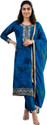 Lavanyaz Women Silk Blend Kurti Pyjama Dupatta