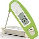 Lavatools Javelin® Ultra-Fast 3-Second Digital Instant Read Meat Thermometer for Grill and Cooking, 2.75" Probe, Compact Foldable Design, Large Display, IP65 Water Resistant, NSF Certified – Wasabi