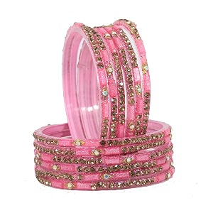 lavazza stylish glass bangles set for women and girls with golden zircon stone amp beads  fancy women39s glass chudi  diamond bangles  women39s fashion jewellery