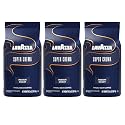 Lavazza Super Crema Whole Bean Coffee, Medium Espresso Roast, Arabica and Robusta Blend, 2.2 lb Bag (Pack of 3)
