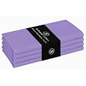 Lavender Cloth Napkins, 4 Pack, 100% Cotton, 17x17 Inches, Premium Quality, Soft Texture, Quick Drying, Great for Spring Holidays, Family Dinners, Baby Showers, Easter - Lavender