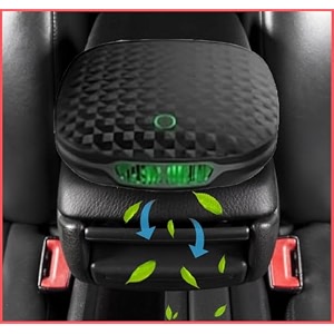 laventa car air purifier remove 999 of dust smoke odors h13 true hepa air filte and harmful particles ideal for car office bedroom fresh plant fragrance type-c cable black