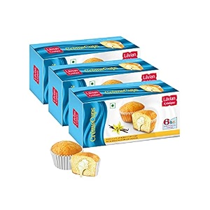 lavian exotique vanilla cupcakes creme cups  3 x 6 vegetarian cup cake pack 18 cupcake