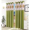 LaVichitra Polyester Door Curtain with Designer Net