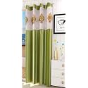 LaVichitra Polyester Door Curtain with Designer Net