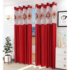 LaVichitra Polyester Long Door Curtain with Designer