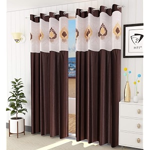 LaVichitra Polyester Long Door Curtain with Designer