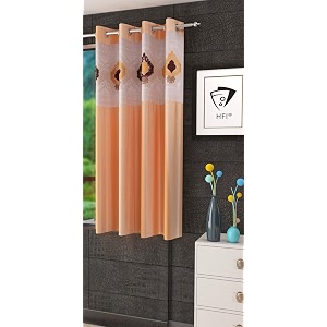 LaVichitra Polyester Window Curtain with Designer Net