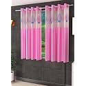 LaVichitra Polyester Window Curtain with Designer Net