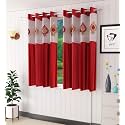 LaVichitra Polyester Window Curtain with Designer Net
