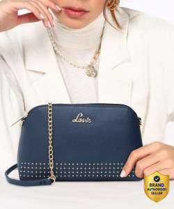lavie blue sling bag stud hemi