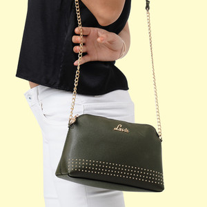 lavie green sling bag stud hemi