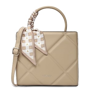Lavie Luxe Womens Quare25 Medium Debossed Satchel