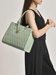 Lavie Luxe Women Green Satchel