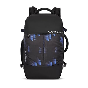 lavie sport quest overnighter laptop backpack fits upto 1534 laptop  raincover  laptop compatiable  office backpack  used for men amp women