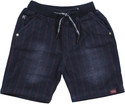 LAVISH CLUB Short For Boys Casual Checkered Denim (Blue, Pack of 1)
