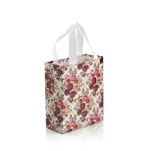 lavya extra-small size pack of 20 pcs rose flower printed non-woven laminated fabric reusable eco-friendly party return gift bags extra-small - 675x9x3 inch