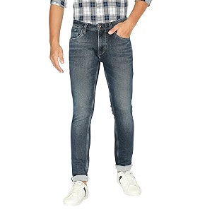 LAWMAN PG3 Midnight Blue Skinny Fit Solid