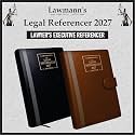 Lawmann's Legal Referencer 2027 | Lawyer's Executive Diary | Size 9.75 * 7.5 Inches | Foam Hardbound with Magnetic Lock | Ad Valorem Fee, Period of Limitation, Offences under BNS & Legal Drafting