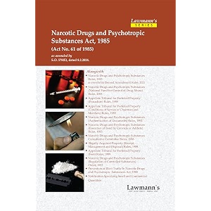 lawmann39s narcotic drugs and psychotropic substances act 1985 with ndps rules regulations and notifications  bare act with comments