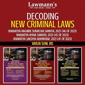 decoding new criminal laws combo  3 books set  bharatiya nagarik suraksha sanhita bnss  bharatiya nyaya sanhita bns  bharatiya sakshya adhiniyam  police judiciary apo aibe llm hjs upsc