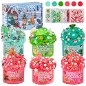 LAWOHO 6 Pack Slime Kit for Girls Ages 8-12, Clear Butter Cloud Slime Kits