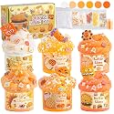 LAWOHO 6 Pack Slime Kit, Orange Cloud Slime for Kids Goodie Bag Stuffers