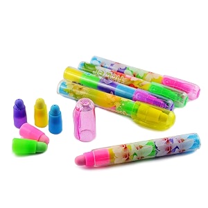 laxmi collection 10 pcs stacking 5 in 1 rocket pen type erasers rubber for kids-multicolor pack of 10