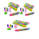 Laxmi Collection 15 Pcs Stacking 5 in 1 Rocket Pen Type Erasers Rubber for Kids-Multicolor (Pack of 15)