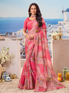 Laxmipati sarees Printed Bollywood Chiffon Saree