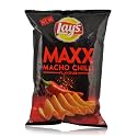 Lay's Maxx Potato Chips-Macho Chilli Flavour, 58 Gram Pack