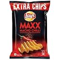 Lay's Maxx Potato Chips, Macho Chilli Flavour, Crunch Crispy Chips &amp; Snacks 56 Gram / 59.4G / 60G (Weight May Vary)