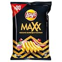 Lay's Maxx Potato Chips 56g/59.4g, Sizzling Barbeque Flavour, Crunch Crispy Chips &amp; Snacks (weight may vary)