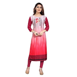 Womens Crepe Straight Kurta
