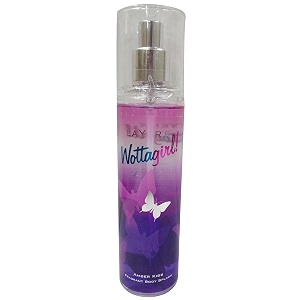 layer39r wottagirl body splash spray for women - amber kiss 135ml bottle