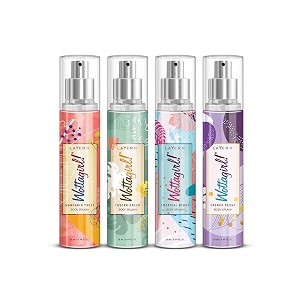 layer39r wottagirl wood body splash spray for women 25ml pack of 4