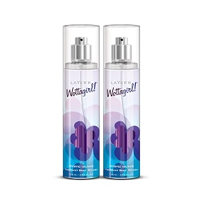 layer39r wottagirl mystic island body splash for women 135ml pack of 2