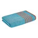 Layers Basicx 100% Cotton 380 GSM Bath Towel - Hardo Blue (Pack of 1)