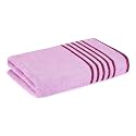 Layers Basicx 100% Cotton 380 GSM Bath Towel - Orchid Bouquet (Purple) - Pack of 1 for Men/Women Soft, Highly Absorbent Towels (70 x 150 cm)