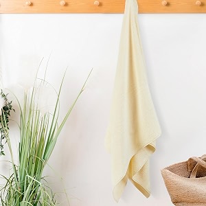 layers be bold 100 cotton 450 gsm bath towel - pearled ivory - pack of 1 for menwomen soft highly absorbent towels 75 x 150 cm