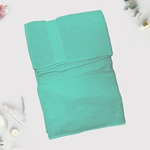 layers cotton plus water green solid bath towel - pack of 1 for menwomen soft highly absorbent towels 75 x 150 cm