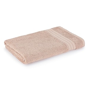 layers home easy 100 cotton 450 gsm bath towel - moonlight beige pack of 1
